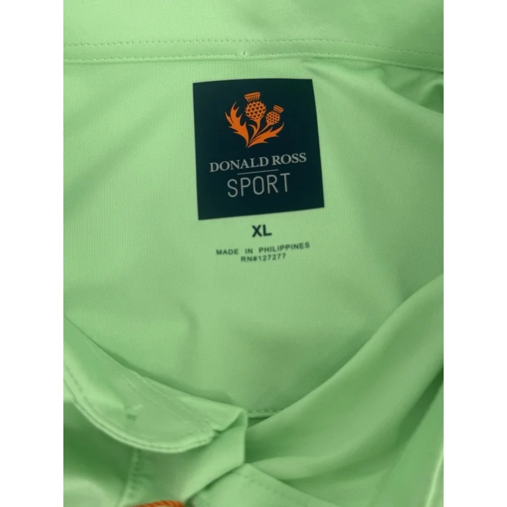 Donald Ross Sports Polo Shirt XL Green Golf Performance MIAMI LAKES CLUB LOGO - Picture 4 of 6